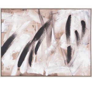 Champagne Toasts - 48" X 36" - Multicolored - Framed Linen Canvas - WLA2078 - Safavieh - 1 of 4