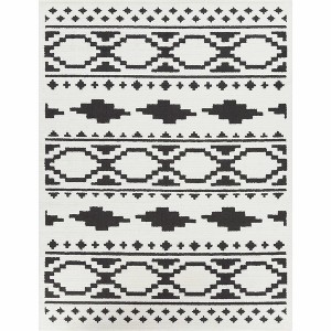 Hauteloom Amoret Black&White Pixel Rug - 1 of 4