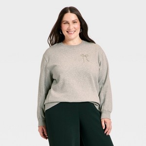 Women's Embellished Sweatshirt - A New Day™ - 1 of 3