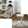 Acekool 2x6 Beige Oriental Medallion Runner Rug, Low Pile Non-Slip Vintage Accent Carpet for Living Room, Bedroom, Office - 4 of 4