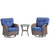Gymojoy 3 Pieces Swivel Chair Glider Chair with Side Table - 3 of 4