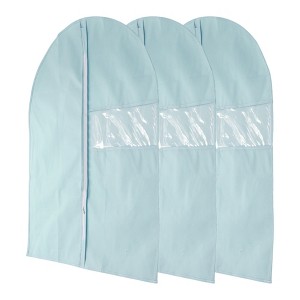 Unique Bargains Dustproof Transparent Window Garment Bag 3 Pcs - 1 of 4