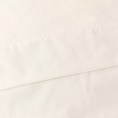 Natural Cotton Polyester Light-Filtering Rod Pocket Curtains with Tiebacks