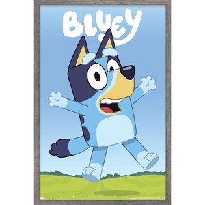Trends International Bluey - Hey Framed Wall Poster Prints - 1 of 4