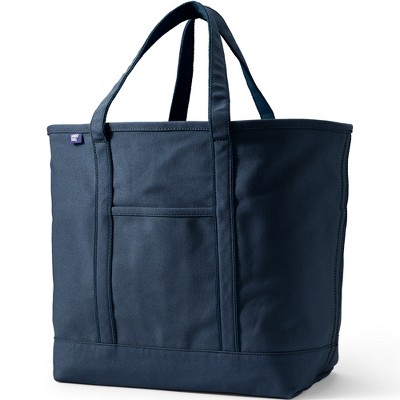 Lands' End Open Top Canvas Tote Bag