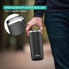The Clean Hydration Co Insulated Tumbler with Ceramic Interior and Lid, Double Wall Design for Hot and Cold Drinks, Blue - 4 of 4