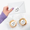 Big Dot of Happiness Black & White Wedding Envelope Seal Stickers, Round Circle Stickers to Seal Cards, Announcement Envelope Seals - 120 Count - 4 of 4