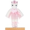 Bearington Dreamer White Plush Unicorn Stuffed Animal Ballerina in Pink Ballet Outfit, 14 Inches - 2 of 4