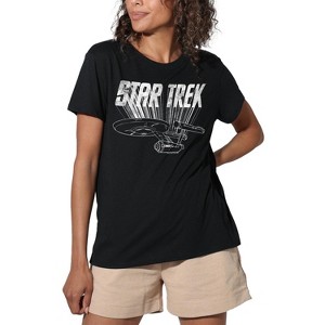 Women's Star Trek It's Life Loose T-Shirt Black - 1 of 4