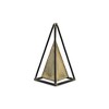 Cheung's Isaben Metal Bronze and Black Pyramid Décor - 4 of 4