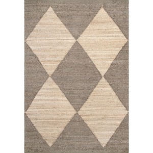 Nuloom Pandora Diamond Jute Indoor Area Rug - 1 of 4