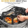 Heynemo Portable Slow Cooker Bag Fits for 6-8 QT, Insulated Travel Bag with See-thought Window, Carry Case with Top Zip Compartment & Adjustable Band - 4 of 4