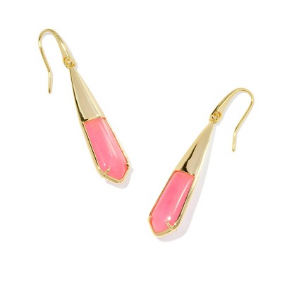 Kendra Scott Lena Stone Drop Earrings - Rose Quartzite