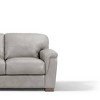 91" Cornelia Sofa Beige Leather - Acme Furniture: Sturdy Wooden Frame, Removable Cushions, Tufted Design - 4 of 4