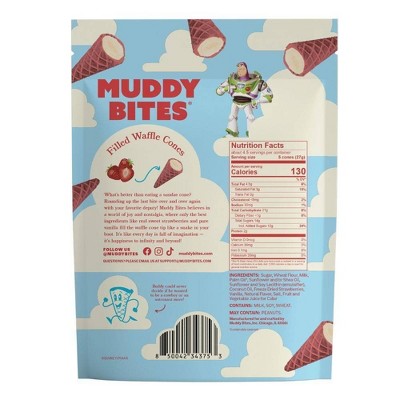 MUDDY BITES Toy Story Strawberry Shortcake Waffle Cone Snacks - 4.25oz