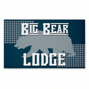 Stupell Industries Big Bear Lodge Printed Outdoor Door Mat, design by Kim Allen, 18"x30" - 1 of 4