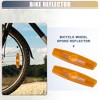Unique Bargains Bicycle Warning Reflector for Bike Bicycle ABS 4pcs - 2 of 4