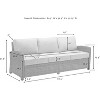 HomeStock Bradenton Outdoor Wicker Sofa - 3 of 4