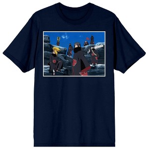 Naruto Shippuden Akatsuki Members Navy Blue Graphic Tee - 1 of 3