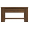 Coffee Table Brown Oak Engineered Wood 39.8 x 19.3 x 20.5 in - 4 of 4