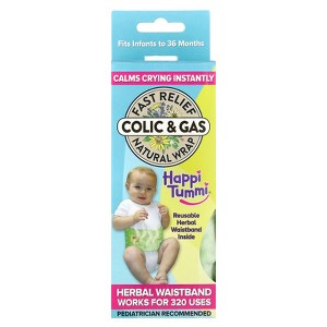 Happi Tummi Fast Relief Colic & Gas, Natural Wrap, Infants to 36 Months, Green, 1 Wrap & 1 Herbal Pouch - 1 of 4