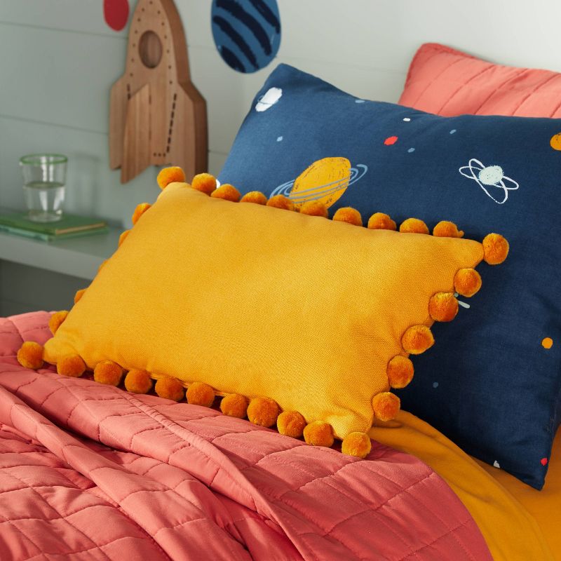 Box Stitch Microfiber Kids' Quilt - Pillowfort™, 5 of 12