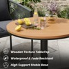 Maggift Patio Seating Sets, Outdoor Dining Set for 5, Patio Table and Chairs Set for Lawn, Deck Backyard, Poolside, Gray, 18.9"*24.6"*30.5" - 4 of 4
