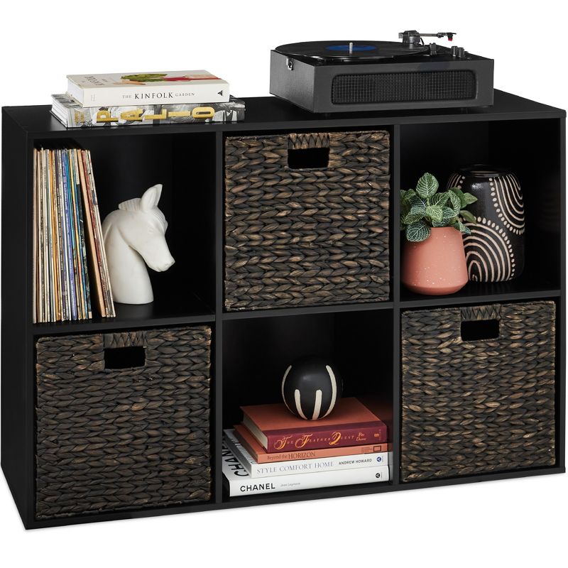 Best Choice Products 6-Cube Bookshelf, 13.5in Display Storage System, Organizer w/ Removable Back Panels, 1 of 10