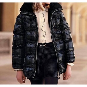Girl Flock Print Fur Lined Coat - Abel & Lula - 1 of 4