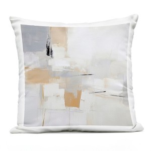 Stupell Industries Yellow Abstract Visionaries Outdoor Decorative Throw Pillow, 18 x 18 - 1 of 3