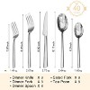 Itopfox 40-Piece Forged Stainless Steel Flatware Set, Mirror Polished Cutlery for Kitchen, Home, Wedding, Party, Dishwasher Safe - 2 of 4