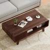 SEVOBAL Coffee Table End Table Modern Table with Storage Mid Century Farmhouse Wood Coffee Table Tables Living Room Stand, Brown, 23.6"*43.3"*15.7" - 2 of 4