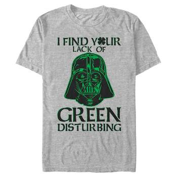 Men's Star Wars St. Patrick's Day Darth Vader I Find your Lack of Green Disturbing T-Shirt