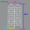 2 Pack Flower Trellis, Metal Garden Trellis, Garden Trellis Climbing Plants, Garden Trellis Modern With 71" X 40" For Outdoor-Cuddlewood - 4 of 4