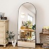 56"x21"Full Length Mirror Arch Floor Mirrors with Aluminum Alloy Frame Free-Standing Wall Mounted - 3 of 4