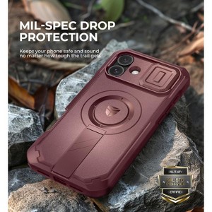 Dexnor for iPhone 16 Plus Case with Slide Camera Cover & Adjustable Kickstand - 1 of 3