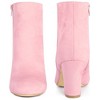 Perphy Women's Round Toe Block High Heels Ankle Boots - 2 of 4