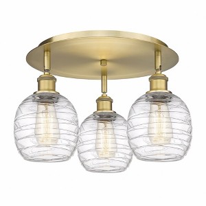 Belfast - 3 Light Flush Mount In Industrial Style-9.5 Inches Tall and 17.75 Inches Wide - 1 of 1