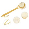 Unique Bargains Long Handle Double Sided Bath Brush 7.68"x5.51"x3.74" 1 Pc - 3 of 4