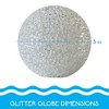 RIPPLE LED Glitter Globe – 3" Color-Changing Pool Light, Décor Orb, Indoor/Out - 3 of 4