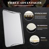 MOVSSOU Defrosting Tray 12"x8" Non-Stick Defrosting Board Silver Fast Thawing Frozen Meat Foods - 4 of 4