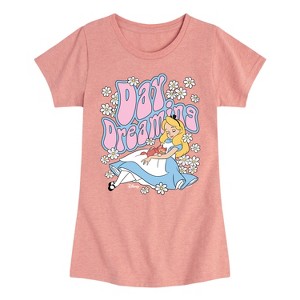 Girls' - Disney - Alice In Wonderland Fitted Short Sleeve Graphic T-Shirt - 1 of 4