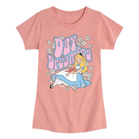 Girls' - Disney - Alice In Wonderland Fitted Short Sleeve Graphic T-Shirt - image 1 of 4