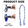 Unique Bargains Nylon Pilates Climbing Daisy Adjustable Chain Yoga Extend Belt - 2 of 4