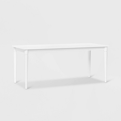 threshold farmhouse table white