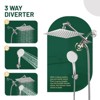 Cobbe Adjustable 8" High Pressure Dual Shower Head with 5-Spray Handheld Shower - 4 of 4