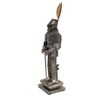 HomeRoots 18" Gray Metal Hand Painted Figurine Tabletop Sculpture - 4 of 4