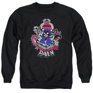 Teen Titans Go Raven Adult Crewneck Sweatshirt - 1 of 4