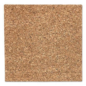 Iceberg iDesign Frameless Cork Bulletin Board, 18 x 18, Tan Surface - 1 of 3