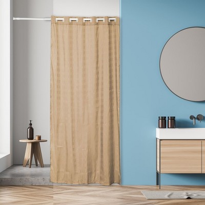 Adjustable White Tension Shower Curtain Rod, 43-79 Inches